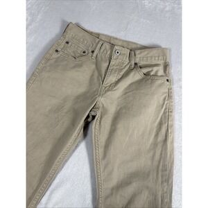Levis 511 Jean Mens 29x30 (28X29) Khaki Slim Straight Mid Rise
